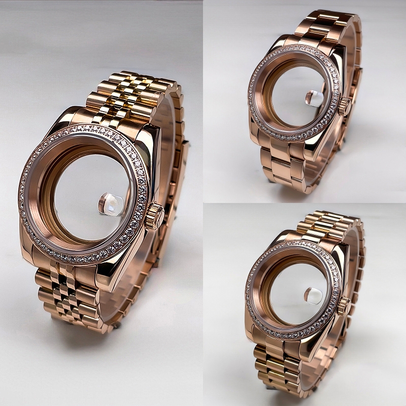 Reel Case - NH35 케이스 36mm/39mm DJ 로즈골드 다이아몬드