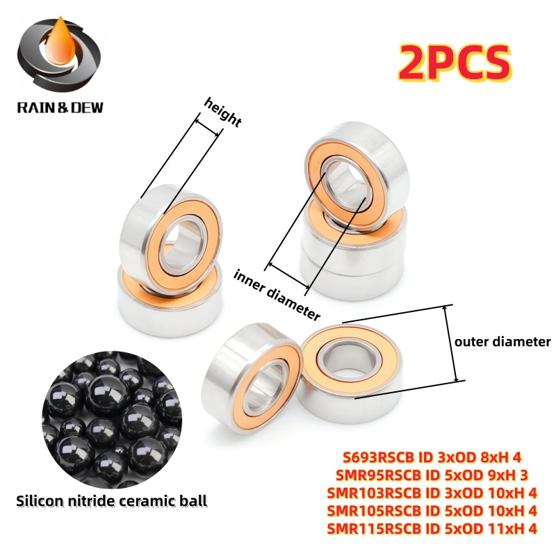 2PCS 미니어처 볼 베어링 3x8x4 3x10x4 5 - Fly Reel 리뷰 및 가격